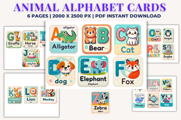 Animal Alphabet Flashcards: Design & Use