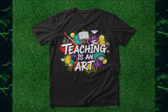 Celebrating Educators with the Teaching is an Art Paint Brush Design