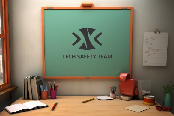 Mastering Educational Design: The Power of the Blank Classroom Chalkboard Mockup