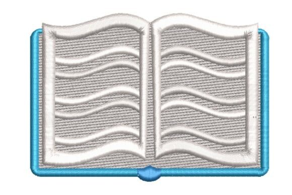 Open Textbook Embroidery Design: A Stitched Symbol of Learning
