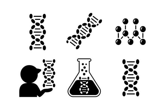 Science Laboratory Icon Set EPS: Visualizing Science