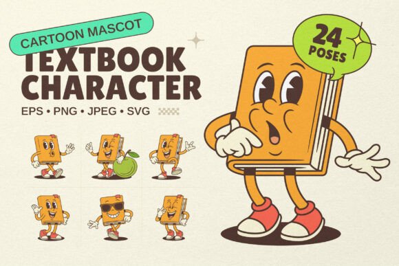 Textbook Cartoon Mascot Character Guide